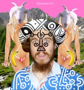 "the hidden omen of (b)ananartista and Capretta Bafometta" - 20013