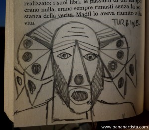 "Madìl lo aveva riunito alla vita" - pencil on Estasi - (b)ananartista orgasmo SBUFF 20013 - www.bananartista.com