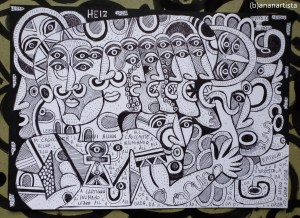 "TUTTO SI FA SILENZIO" - www.bananartista.com - (b)ananartista orgasmo SBUFF 20013