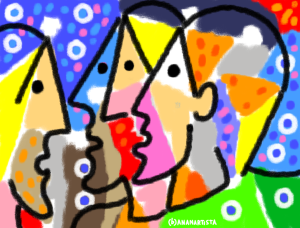 "l'apparizione della Grande Madre" - (b)ananartista orgasmo Sbuff - digital art