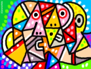 "COP" - (b)ananartista orgasmo Sbuff - digital art