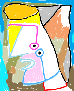 "MY GIRLFRIEND" - (b)ananartista orgasmo Sbuff - digital art - www.bananartista.com