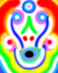 "LO STREGONE" - (b)ananartista orgasmo Sbuff - digital art - www.bananartista.com