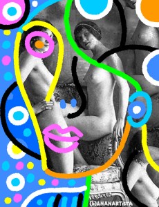 "SAPPHO" - (b)ananartista orgasmo Sbuff - digital art - www.bananartista.com