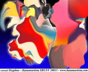 "Sensual Sisyphus" - (b)ananartista orgasmo Sbuff - digital art
