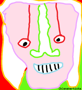 "THE BITCH" - (b)ananartista orgasmo Sbuff - digital art - www.bananartista.com