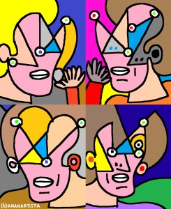 "VIAGGIO AL TERMINE DELLA NOTTE (omaggio a Louis-Ferdinand Céline)" - (b)ananartista orgasmo Sbuff - digital art