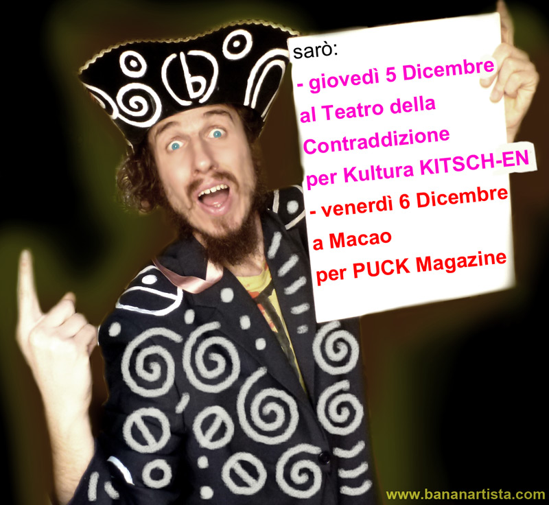 i miei prossimi appuntamenti a Macao e al Teatro della Contraddizione