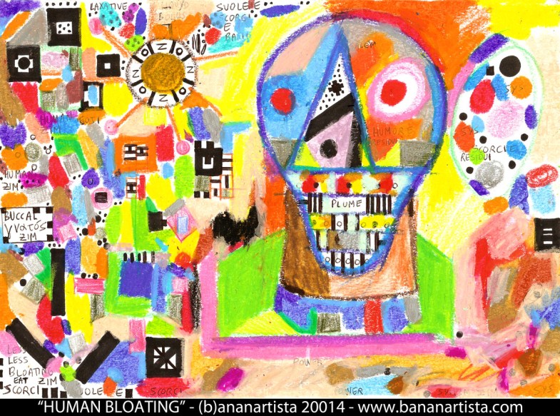"HUMAN BLOATING"  - (b)ananartista orgasmo sbuff 