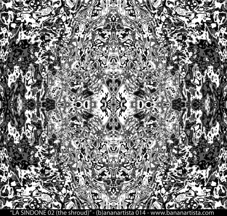 "LA SINDONE 02 (the shroud)" - (b)ananartista SBUFF 2014 - www.bananartista.com
