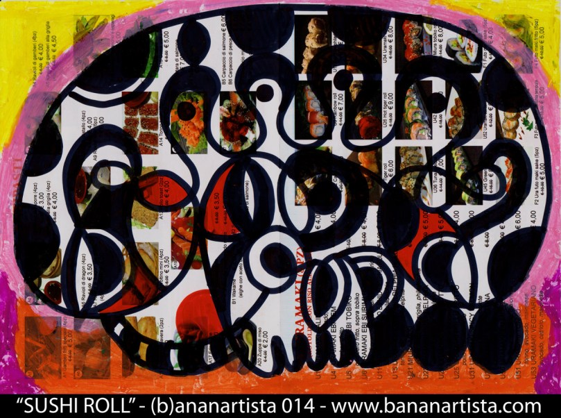 "kasei sushi roll" - (b)ananartista 2014 - www.bananartista.com