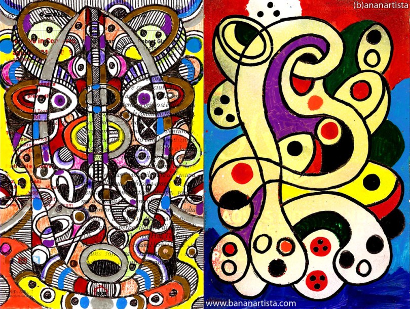 live painting del performer (b)ananartista sbuff per aperitivo in concerto al teatro manzoni dedicato al jazz di  Charles Lloyd