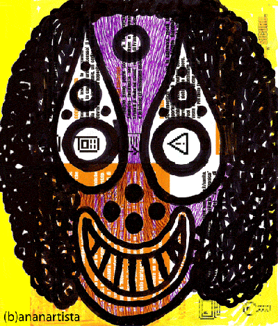 ritratto di michael Jackson di (b)ananartista su volantino dell'ASL regione lombardia per la consultazione online 