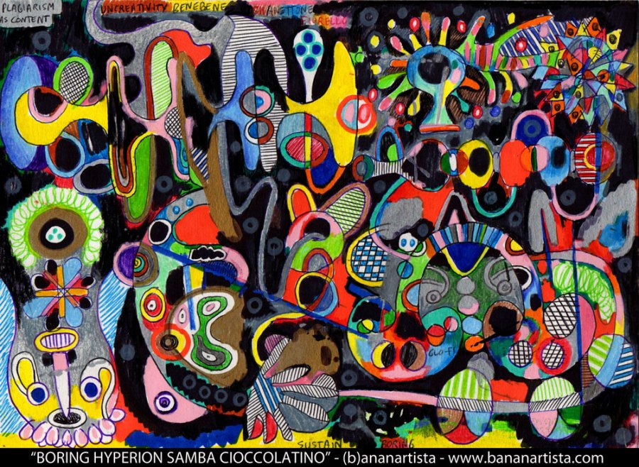 tzadik samba plagiarism abstract avant-garde art by (b)ananartista orgasmo sbuff