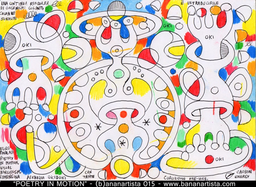poetry in motion visual abstract painting by (b)ananartista orgasmo sbuff