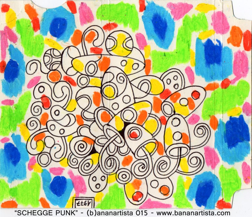 schegge in rotazione disegno astratto di (b)ananartista sbuff