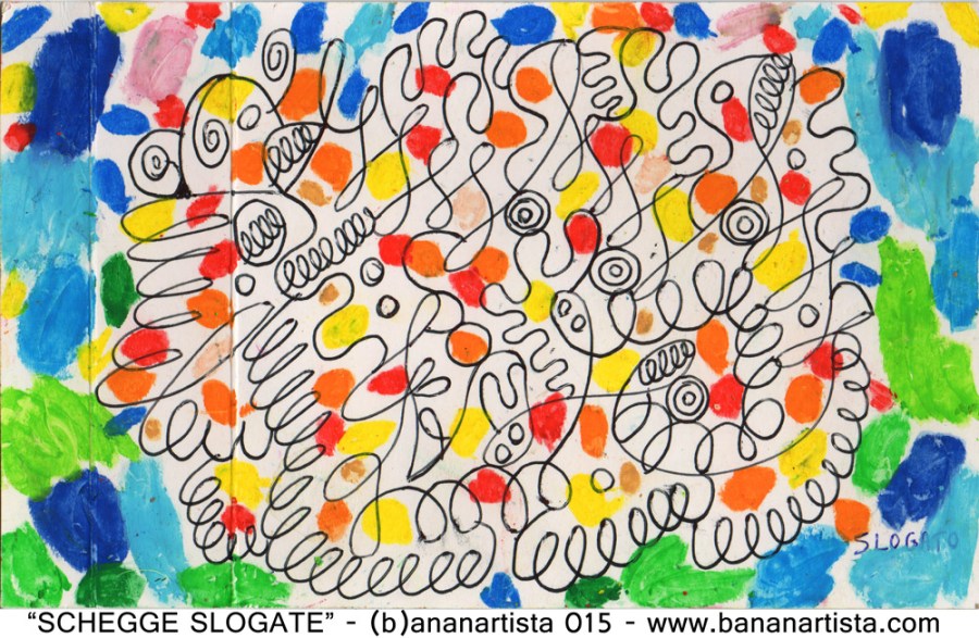 schegge in rotazione opera d'arte di (b)ananartista sbuff