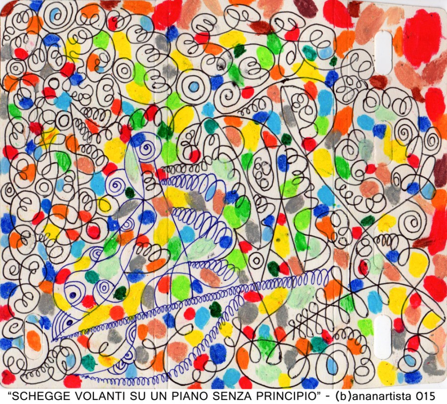 schegge in rotazione astrattismo di (b)ananartista sbuff