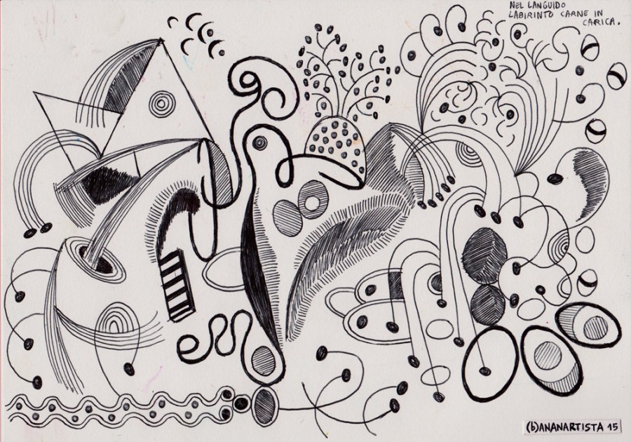 carnal labyrinth a prostitute for Stephan Dedalus drawing by (b)ananartista orgasmo SBUFF