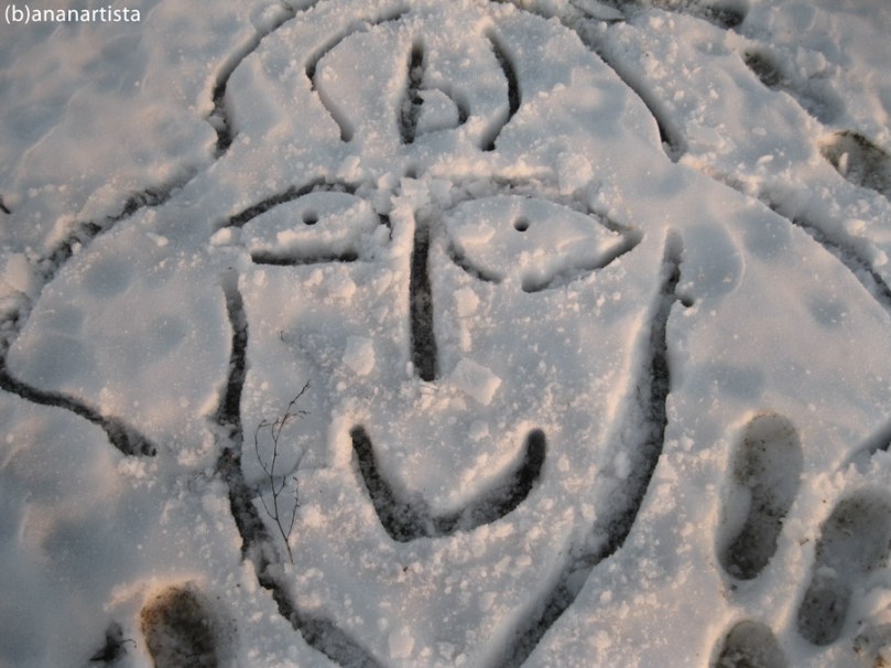 snow drawing, photography and artwork by (b)ananartista sbuff