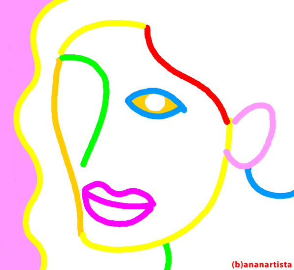 PORTRAIT OF A SUPERMODEL digital art animation by (b)ananartista sbuff © 2015 all rights reserved