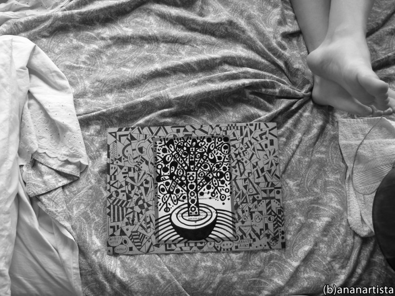 dipinto tecnica mista su carta di (b)ananartista orgasmo sbuff © 2015 all rights reserved