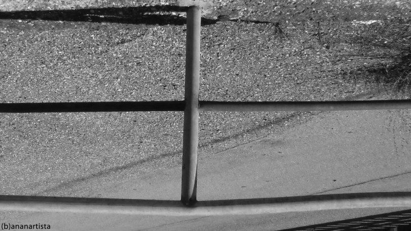 THE GUARD RAIL urban art portrait photography by (b)ananartista sbuff © 2015 all rights reserved