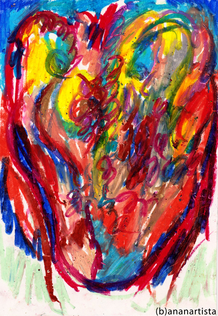 drawing painting and outsider abstract contemporary artwork by (b)ananartista orgasmo sbuff © 2015 all rights reserved