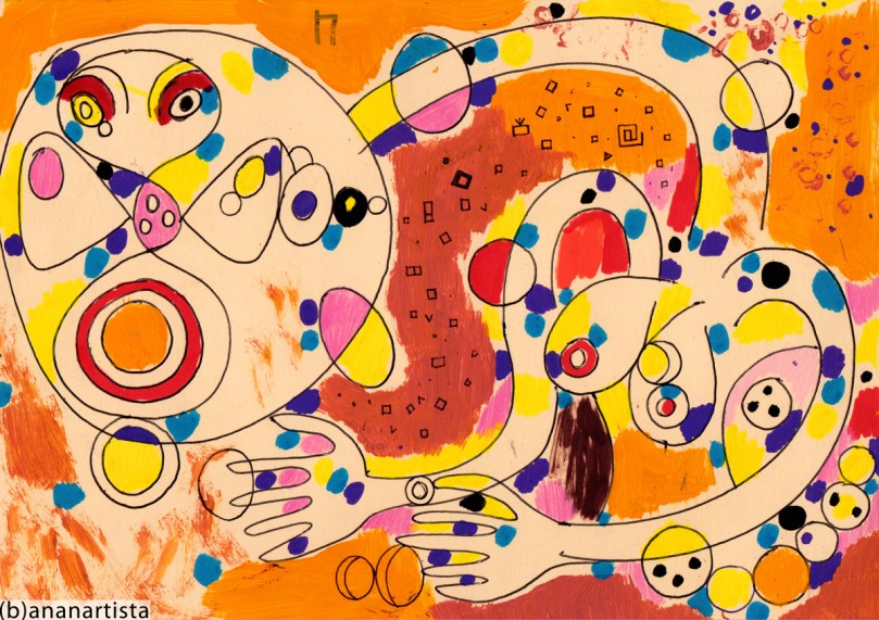 dipinto tecnica mista su carta di (b)ananartista orgasmo sbuff © 2015 all rights reserved