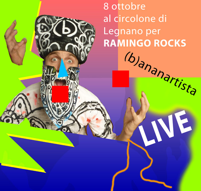 (b)ananartista concerto sperimentale elettroacustico al circolone di legnano 8 ottobre 2015 per Ramingo Rocks