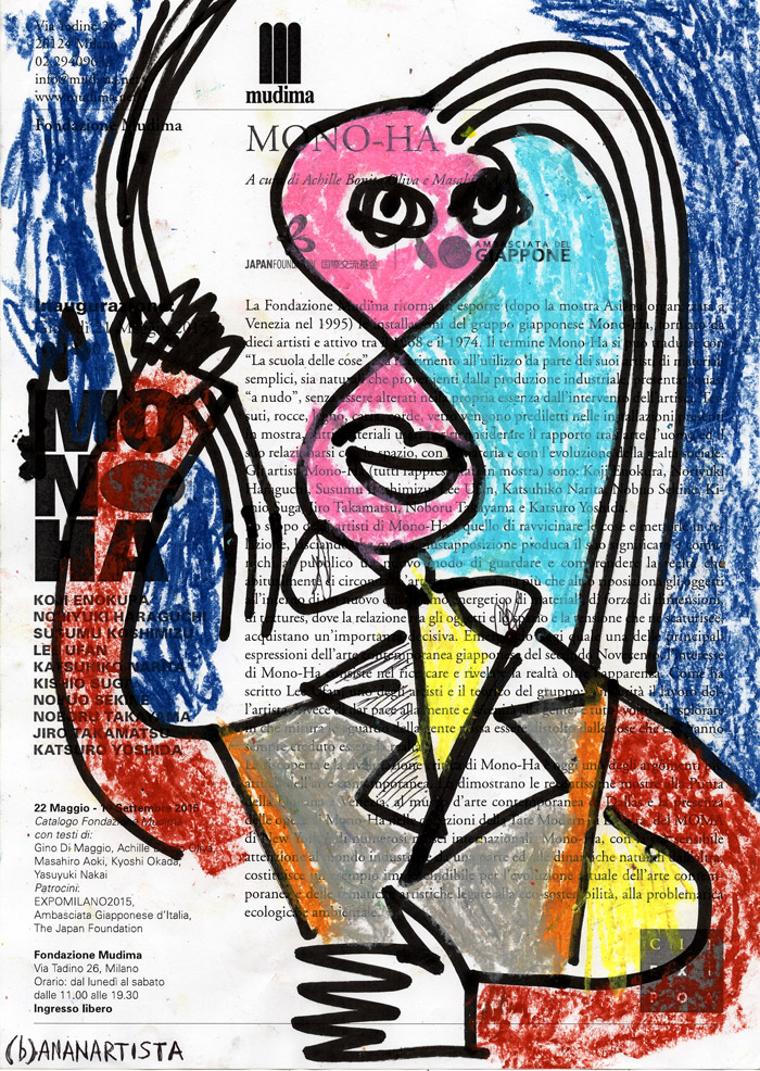 MONO-HA drawing portrait contemporary artwork by (b)ananartista sbuff © 2015 all rights reserved