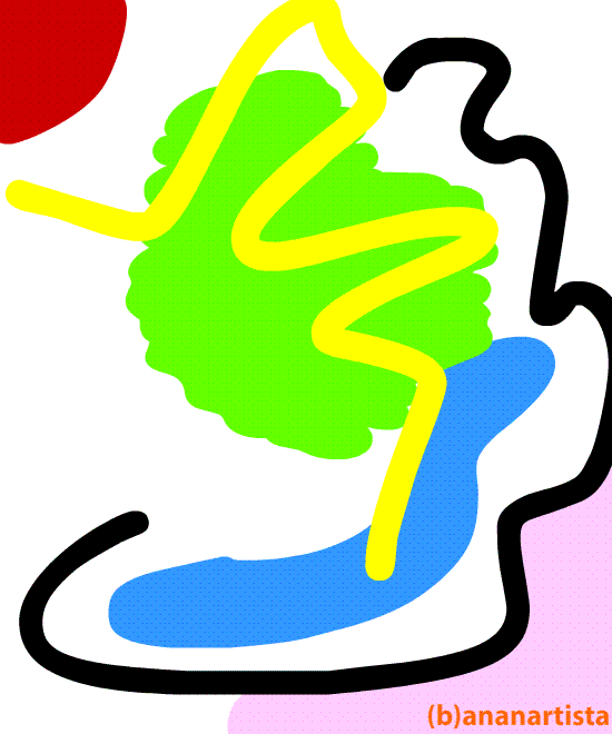 ABSTRACT ANIMATION digital art by (b)ananartista sbuff © 2015 all rights reserved