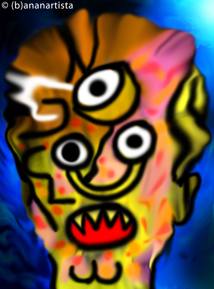 HOMUNCULUS digital art by (b)ananartista sbuff © 2015 all rights reserved