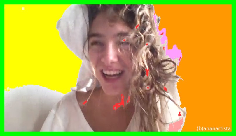 LAUGHING TROPICAL GIRL photography digital portrait by (b)ananartista sbuff © 2015 all rights reserved