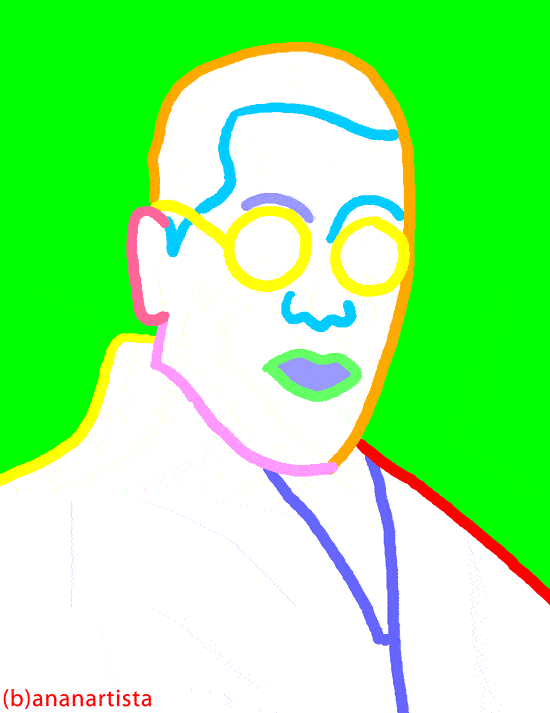 MIKAO USUI THE FOUNDER OF REIKI digital art by (b)ananartista sbuff © 2015 all rights reserved