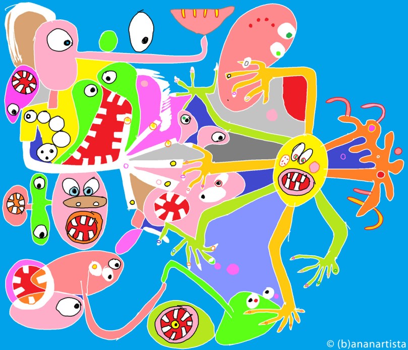 REVOLT AGAINST THE SUN digital painting by (b)ananartista sbuff © 2015 all rights reserved