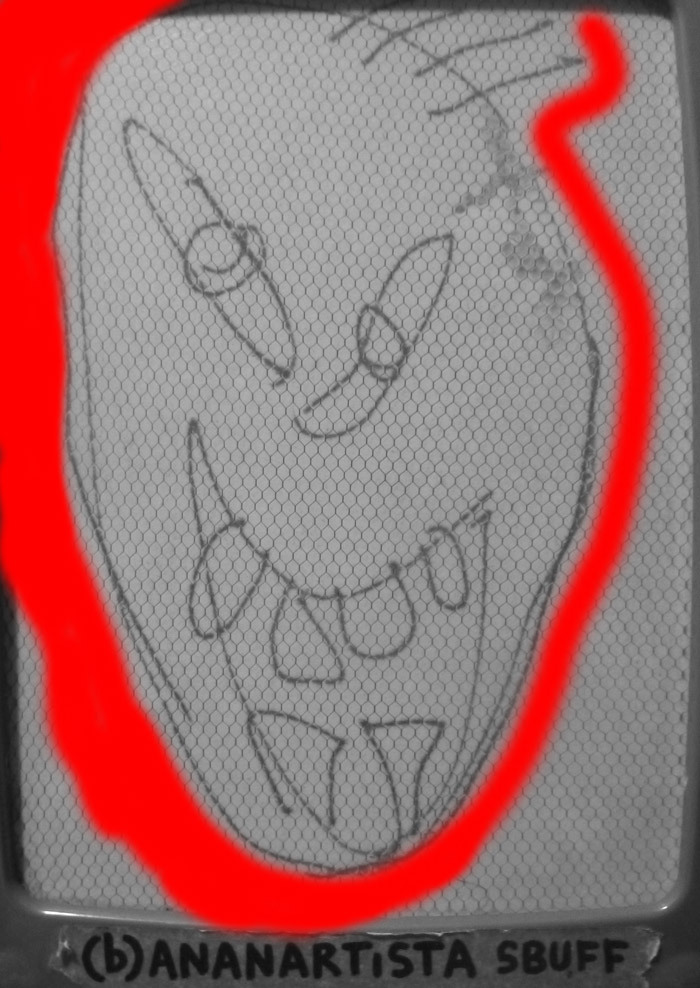 SCUGNIZZO NAPOLETANO art brut ritratto by (b)ananartista sbuff © 2015 all rights reserved