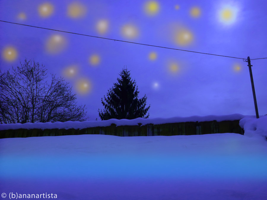 STARRY CLOUDS landscape digital photography by (b)ananartista sbuff © 2015 all rights reserved