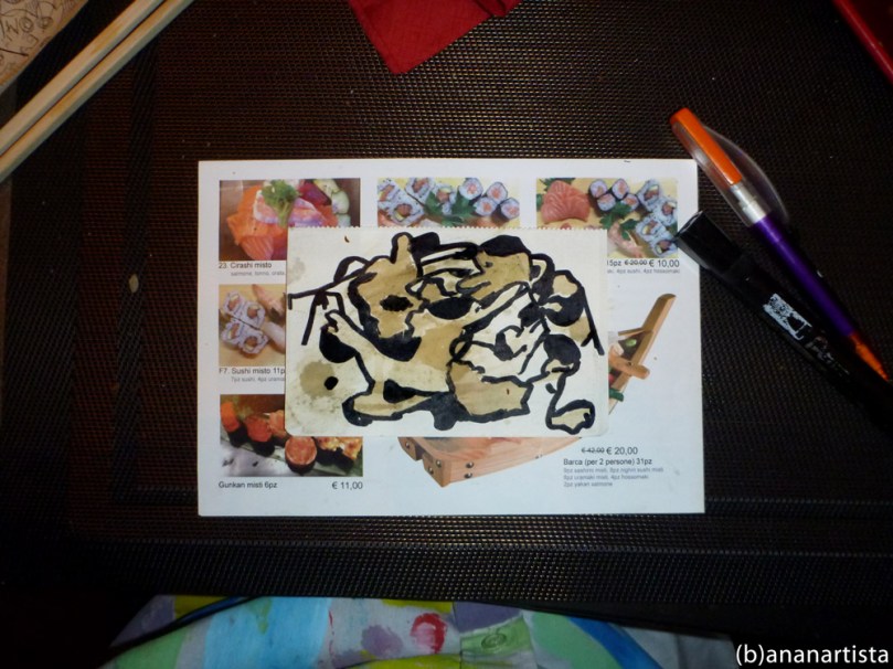 SUSHI PAINTING zen photography by (b)ananartista sbuff © 2015 all rights reserved