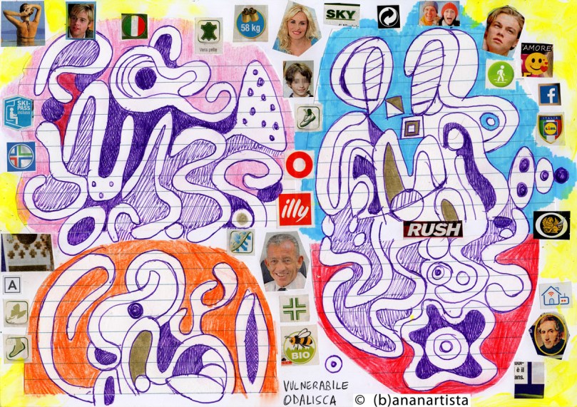 SKY ILLY RUSH LIDL AMORE collage by (b)ananartista sbuff © 2015 all rights reserved