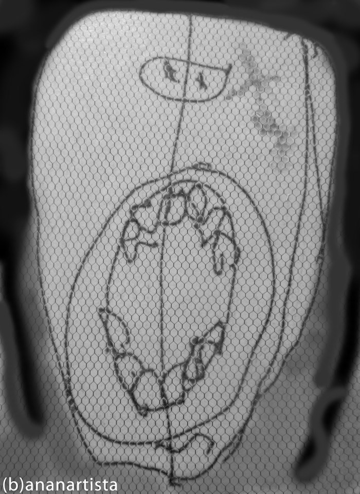 MOTHER IN LAW mixed media painting collage by (b)ananartista sbuff © 2015 all rights reserved