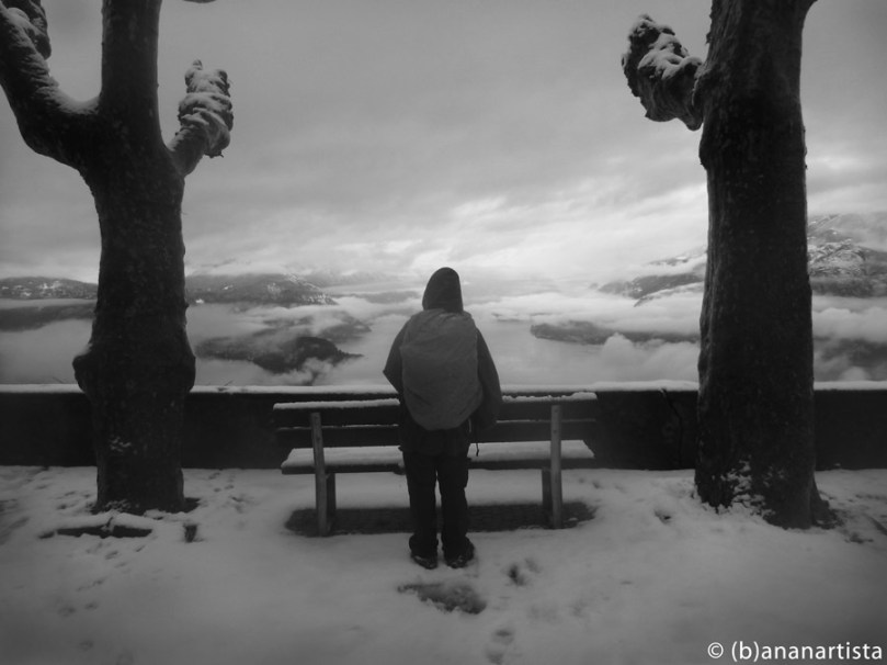 THE WANDERER ABOVE THE SEA OF FOG landscape photography by (b)ananartista sbuff © 2015 all rights reserved