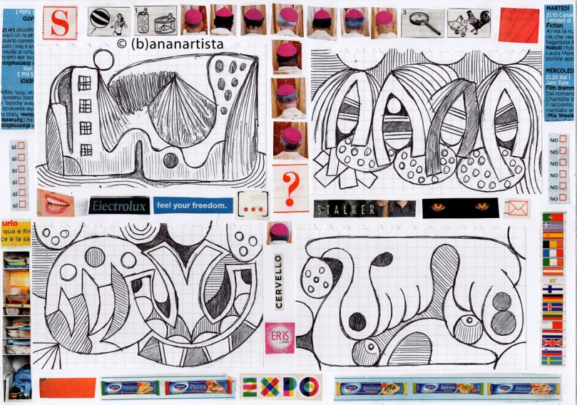 EXPO ERIS CERVELLO STALKER mixed media collage by (b)ananartista sbuff © 2016 all rights reserved