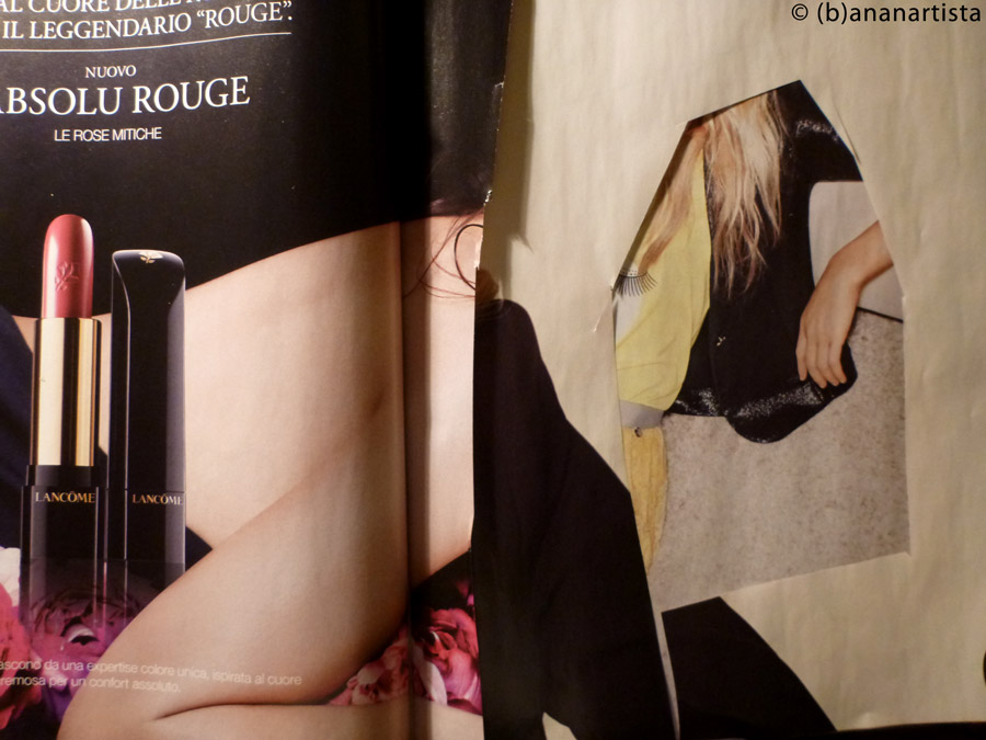 IL LEGGENDARIO ROUGE photography collage by (b)ananartista sbuff © 2016 all rights reserved