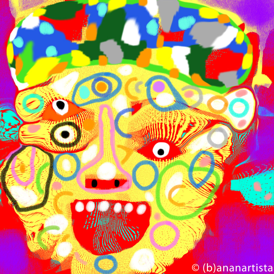 MY ANDY WARHOL MARILYN MONROE digital painting by (b)ananartista sbuff © 2015 all rights reserved