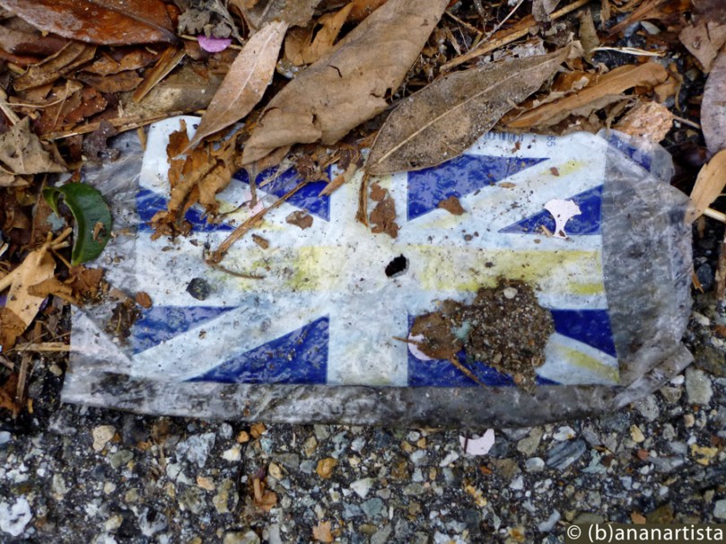 FLAG OF THE UNITED KINGDOM photography readymade by (b)ananartista sbuff © 2016 all rights reserved