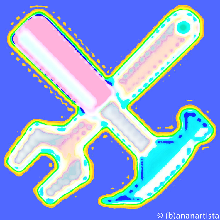 TOOLS digital art by (b)ananartista sbuff © 2016 all rights reserved