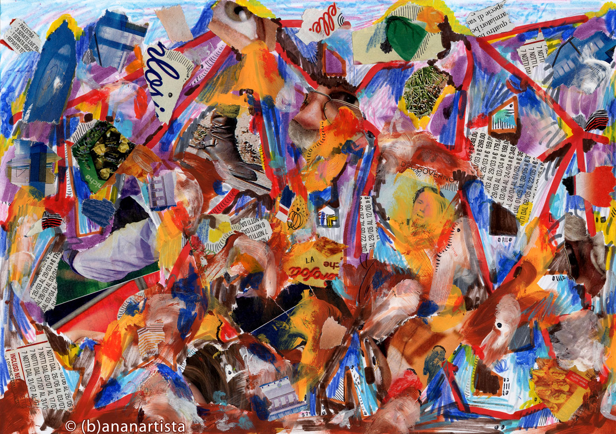 ALL-SEEING EYE ILLUMINATI CONFIRMED mixed media collage by (b)ananartista sbuff © 2016 all rights reserved