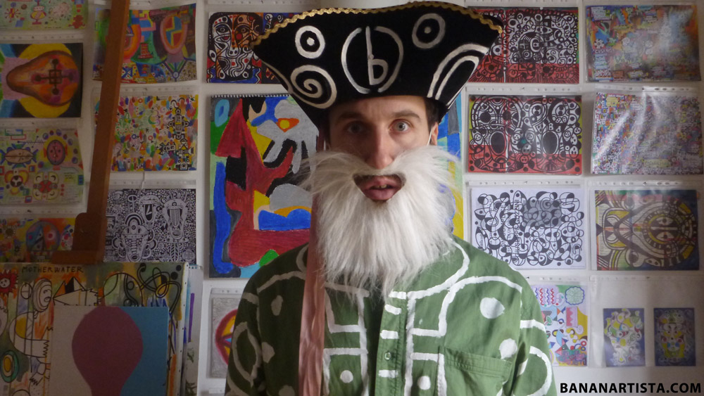 SELF-PORTRAIT WITH MY ARTWORKS photography by (b)ananartista sbuff © 2016 all rights reserved