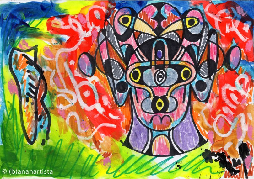 THE ORACLE OF DELPHI painting by (b)ananartista sbuff © 2016 all rights reserved